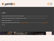 Tablet Screenshot of jambit.com
